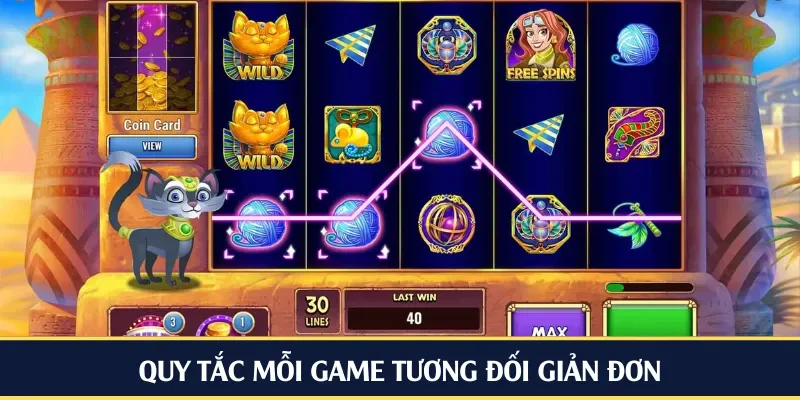 Quy tắc mỗi game tương đối giản đơn